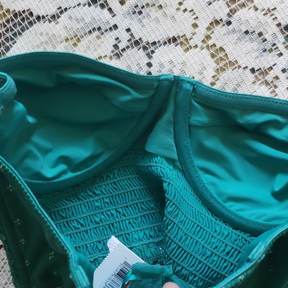 Free people intimately smoked nwt green corset bra size XS - Picture 4 of 4